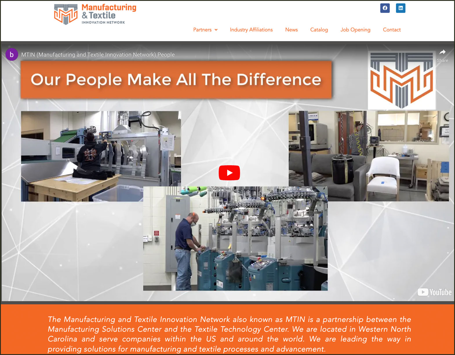 Manufacturing Technology and Innovation Network, click to learn more